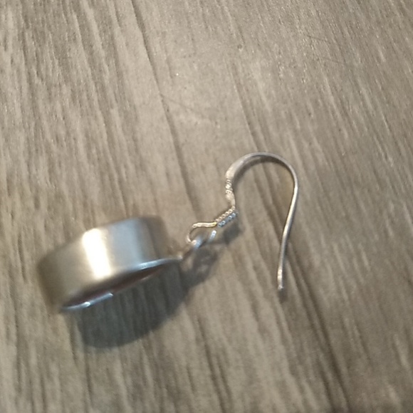 Ruby sterling silver earrings - Picture 3 of 5